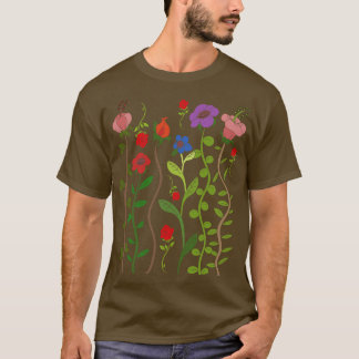  Wildflower Botany Natuur Bloemen Planten Bo T-shirt
