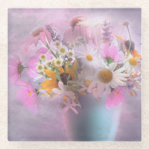 Wildflower Bouquet Glazen Onderzetter