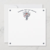 Wildflower Bouquet Rustic Whimsical Bridal Shower Bedankkaart (Voorkant)