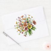 Wildflower Bouquet Sticker | Colorful Botanical (Envelop)