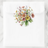 Wildflower Bouquet Sticker | Colorful Botanical (Tas)
