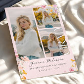 Wildflower & Bow Graduation Invitation