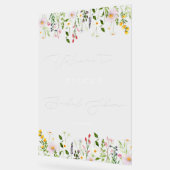 Wildflower bridal shower white Welcome (Angle)