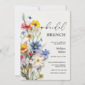 Wildflower bruids brunch kaart (Voorkant)