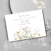 Wildflower bruiloft Elegant Bewaar de datum Save The Date
