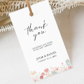 Wildflower bruiloft gunst Label Sjabloon, Cadeaulabel