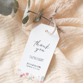 Wildflower bruiloft gunst Label Sjabloon, Cadeaulabel