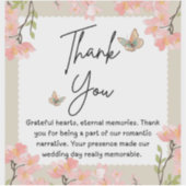 Wildflower bruiloft sticker (Voorkant)