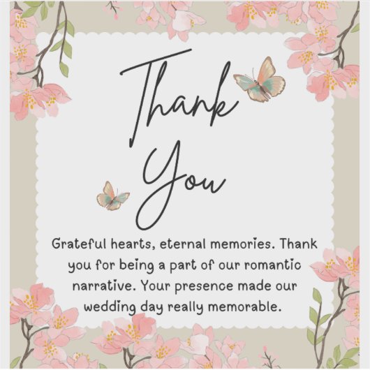 Wildflower bruiloft sticker (Voorkant)