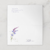 Wildflower Bruiloft Watercolor Tafel V2 Peri ID954 (Buitenkant ongevouwen)