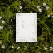 Wildflower Bumble Bee Monogram Gepersonaliseerd Post-it® Notes