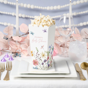 Wildflower Butterfly Garden Baby shower Popcorn Bedankdoosjes