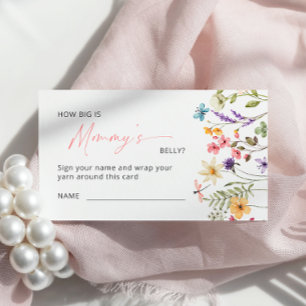 Wildflower Butterfly Hoe groot is de buik van mama Informatiekaartje