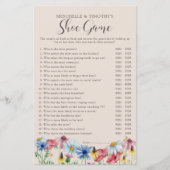Wildflower Charm Wedding Couples Shower Game (Voorkant)