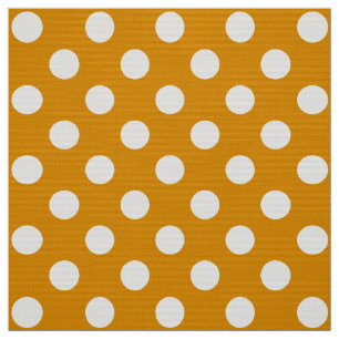 WILDFLOWER - Classic Polka Dots op Gouden Geel Stof