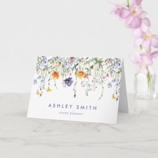 Wildflower Client Dank u Kaart (Orchidee)