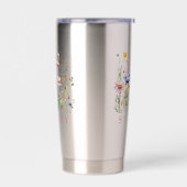 Wildflower Custom Name Geïsoleerde Drinkbeker (Links)