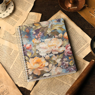  Wildflower Custom Retirement Gifts voor haar Notitieboek