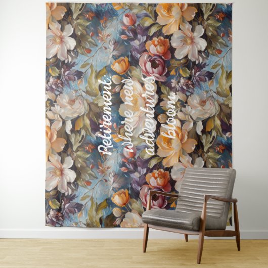 Wildflower Custom Retirement Gifts voor haar Wandkleed (In situ)