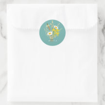 Wildflower Daisies Bloemboeket Aangepaste naam