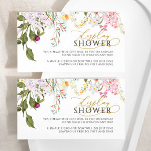 Wildflower Display Douche Ticket Informatiekaartje