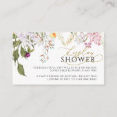 Wildflower Display Douche Ticket Informatiekaartje (Voorkant)