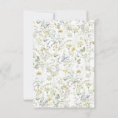 Wildflower dooptuin in Bloom Boho Kaart (Achterkant)