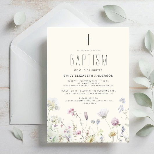 Wildflower dooptuin in Bloom Boho Kaart