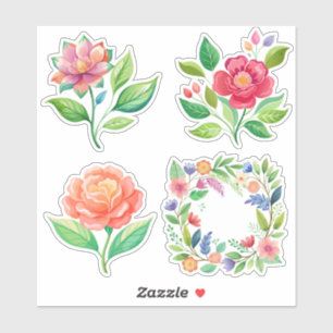 Wildflower Dream: grote op maat gesneden vinyl Sti Sticker