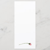 Wildflower Eenvoudig 3 gangen bruiloft menu (Achterkant)