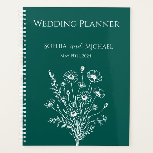Wildflower Elegance-Wedding-Planner Planner (Voorkant)