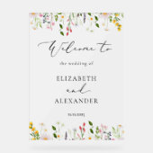 Wildflower Elegant Frosted Wedding Welcome  (Recto)
