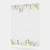  Wildflower Elegant Simple Wedding Welcome  (Angle)