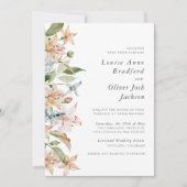 Wildflower Elegant Wedding Kaart (Voorkant)