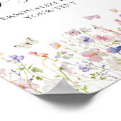 Wildflower en vlinders aangepaste teken poster (Hoek)