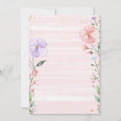 Wildflower Fairy First 1st Birthday Invitation (Dos)