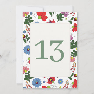 Wildflower Farmhouse Folk Wedding Kaart