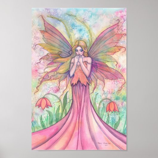 Wildflower Fee Poster Print (Voorkant)