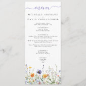 Wildflower Field Wedding Menu (Voorkant)