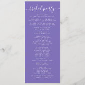 Wildflower Field Wedding Programma (Achterkant)