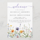 Wildflower Field Wedding Programma (Voorkant)