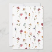 Wildflower First Birthday Photo Invitation (Dos)