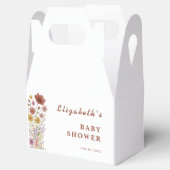 Wildflower Floral Boho Baby shower Bedankdoosjes (Geopend)