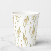 Wildflower Floral Boho Daisy Chain Papieren Bekers (Achterkant)