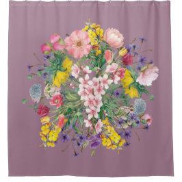 Wildflower Floral Botanische Natuur Douchegordijn