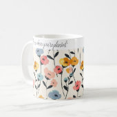 Wildflower Floral Coffee Mok Gift (Voorkant links)