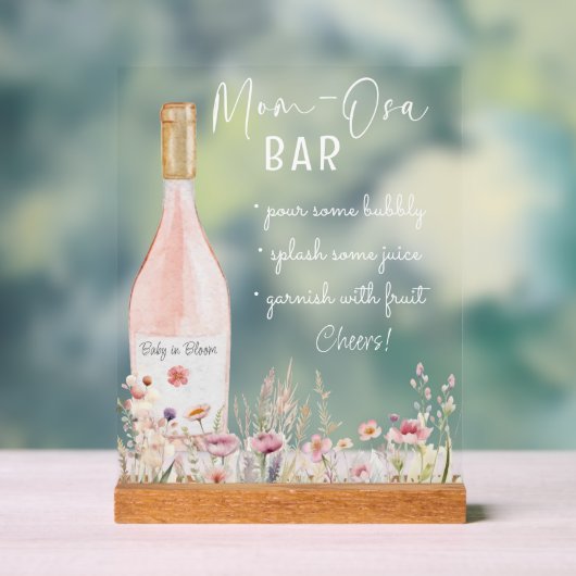 Wildflower Floral Mom-Osa Sign (Neutre)