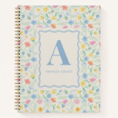 Wildflower Floral Personalized  Notitieboek (Voorkant)