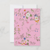 Wildflower Flowers baby shower Kaart (Achterkant)