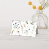 Wildflower Food Tent Place Card (Achterkant)